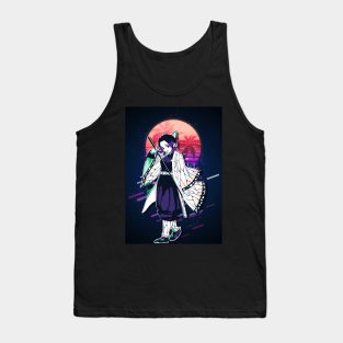 shinobu kocho Retro Art | Demon Slayer Tank Top